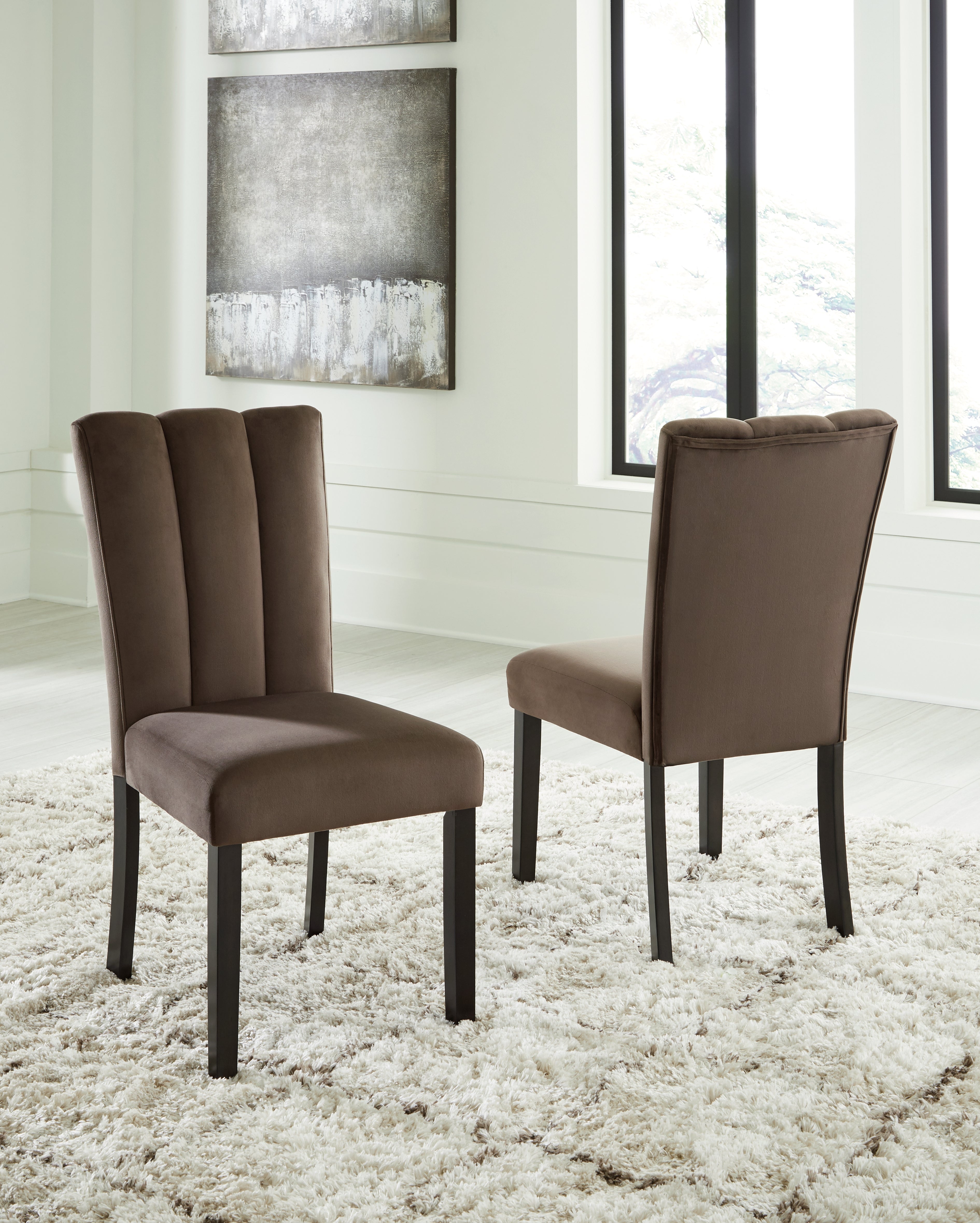 Best Furniture Outlet - Ashley Furniture - Jeshina Dining Chair (Set of 2) - Dining Chair (Set of 2) / Mocha - PCD581-01X2