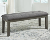 Best Furniture Outlet - Ashley Furniture - Hallanden Dining Room - RECT DRM Counter EXT Table / Gray / 42"W x 60"D x 36"H - D589-42