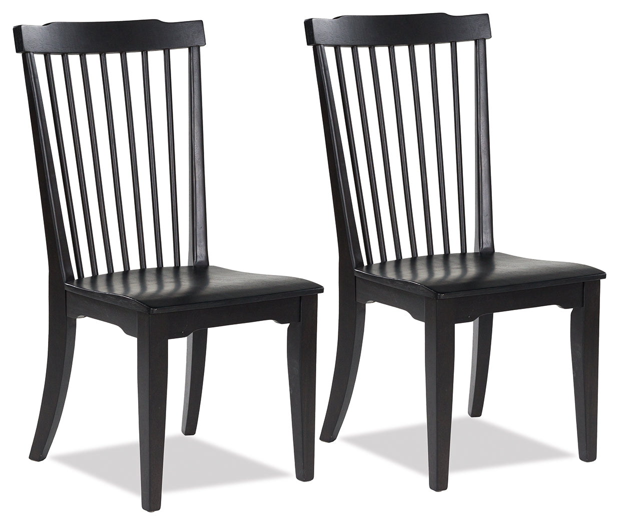 Best Furniture Outlet - Ashley Furniture - Brenkerton Dining Chair (Set of 2) - Dining Chair (Set of 2) / Black - PCD591-01X2
