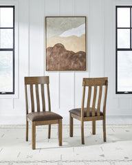 Best Furniture Outlet - Ashley Furniture - Urbinforte Dining Room - Dining Chair (Set of 2) / Light Brown - PCD592-01X2