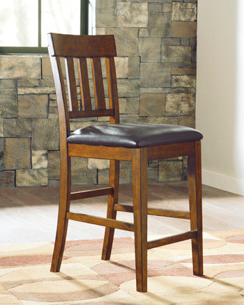 Best Furniture Outlet - Ashley Furniture - Ralene Dining Room - Counter Height Bar Stool (Set of 2) / Medium Brown - D594-124X2