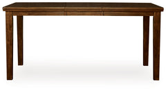 Best Furniture Outlet - Ashley Furniture - Ralene Dining Room - DRM Counter Butterfly EXT TBL / Medium Brown - D594-32