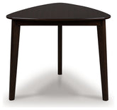 Best Furniture Outlet - Ashley Furniture - Mallenette Dining Table - Triangle Dining Room Table / Merlot - PCD607-16
