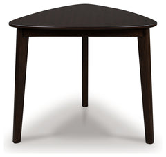 Best Furniture Outlet - Ashley Furniture - Mallenette Dining Table - Triangle Dining Room Table / Merlot - PCD607-16