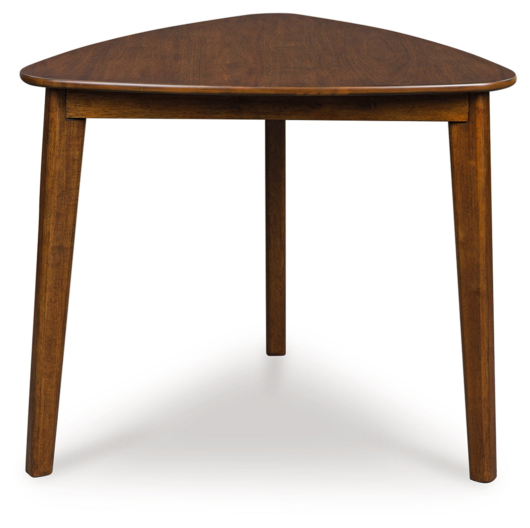 Best Furniture Outlet - Ashley Furniture - Tameride Dining Table - Triangle Dining Room Table / Brown - PCD609-16
