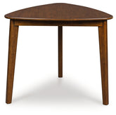 Best Furniture Outlet - Ashley Furniture - Tameride Dining Table - Triangle Dining Room Table / Brown - PCD609-16