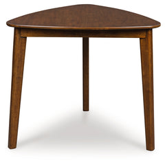 Best Furniture Outlet - Ashley Furniture - Tameride Dining Table - Triangle Dining Room Table / Brown - PCD609-16