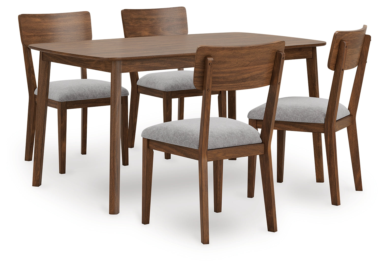 Best Furniture Outlet - Ashley Furniture - Tameride Dining Table and 4 Chairs (Set of 5) - Dining Room Table Set (5/CN) / Brown - PCD609-225