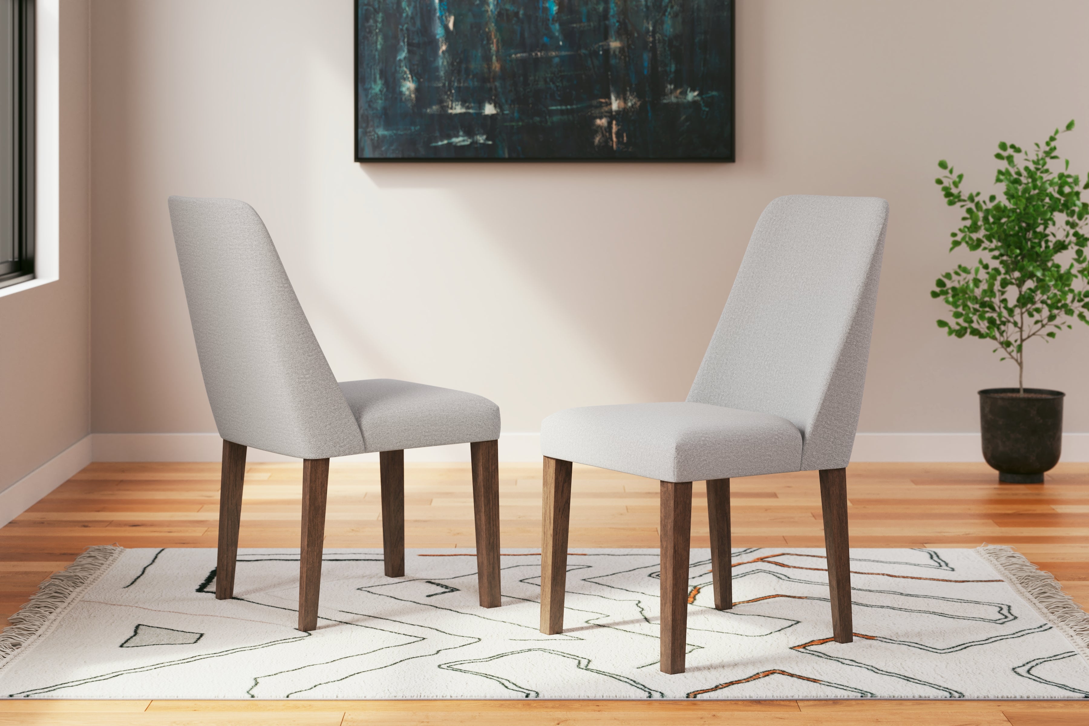 Best Furniture Outlet - Ashley Furniture - Lyncott Dining Room - Dining Chair (Set of 2) / Gray/Brown - D615-01X2