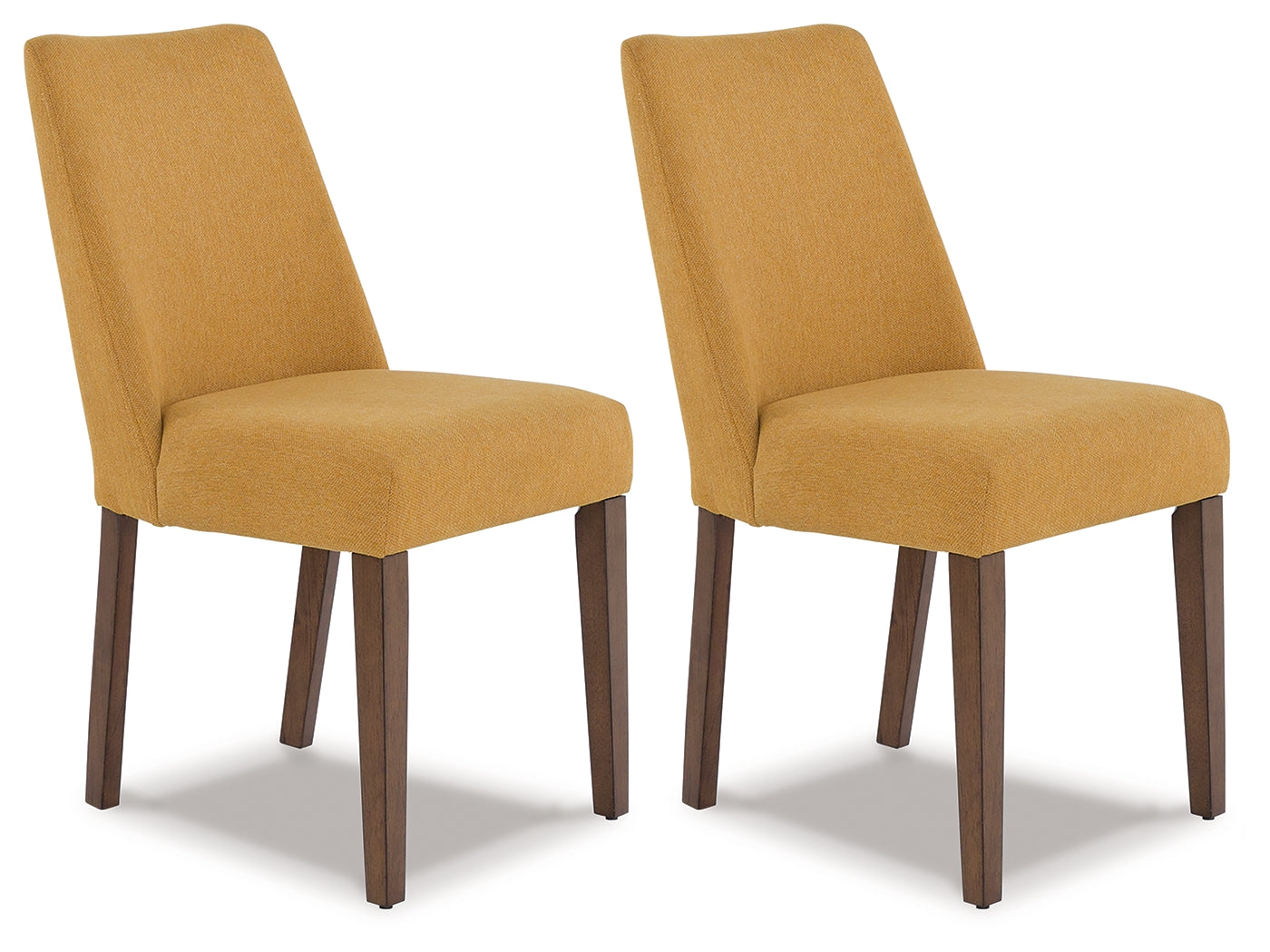 Best Furniture Outlet - Ashley Furniture - Lyncott Dining Room - Dining Chair (Set of 2) / Mustard/Brown - D615-04X2