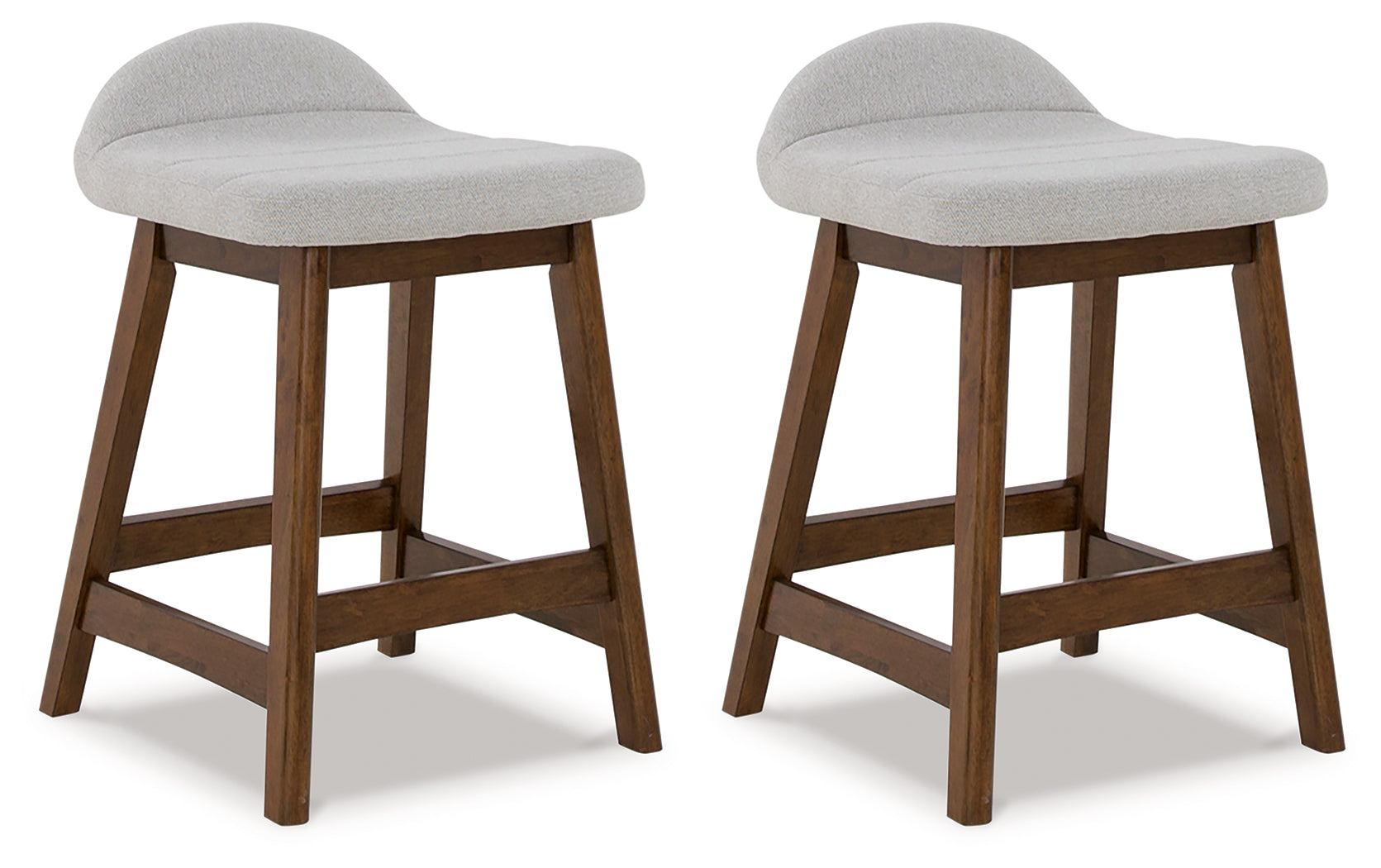 Best Furniture Outlet - Ashley Furniture - Lyncott Dining Room - Counter Height Bar Stool (Set of 2) / Light Gray/Brown - D615-124X2