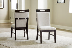 Best Furniture Outlet - Ashley Furniture - Neymorton Dining Room - Dining Chair (Set of 2) / Dark Grayish Brown - D618-01X2