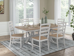 Best Furniture Outlet - Ashley Furniture - Purlaney Dining Room - Extension Dining Table and 6 Chairs - PCD627D4