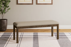 Best Furniture Outlet - Ashley Furniture - Moriville Dining Room - Upholstered Bench / Beige - D631-00