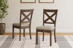 Best Furniture Outlet - Ashley Furniture - Moriville Dining Room - Dining Chair (Set of 2) / Beige - D631-01X2