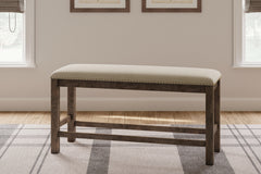 Best Furniture Outlet - Ashley Furniture - Moriville Dining Room - Double UPH Bench (1/CN) / Beige - D631-09