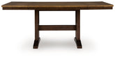 Best Furniture Outlet - Ashley Furniture - Rylandeen Dining Room - RECT DRM Counter EXT Table - PCD651-32