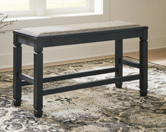 Best Furniture Outlet - Ashley Furniture - Tyler Creek Dining Room - DBL Counter UPH Bench (1/CN) / Antique Black - D736-09