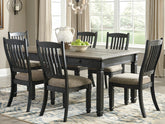 Best Furniture Outlet - Ashley Furniture - Tyler Creek Dining Room - Dining Chair (Set of 2) / Black/Grayish Brown - D736-01X2