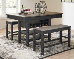 Best Furniture Outlet - Ashley Furniture - Tyler Creek Dining Room - RECT Dining Room Counter Table / Black/Gray - D736-32