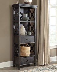 Best Furniture Outlet - Ashley Furniture - Tyler Creek Dining Room - Display Cabinet / Black/Gray - D736-76