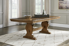 Best Furniture Outlet - Ashley Furniture - Sturlayne Dining Room - RECT Dining Room EXT Table / Brown - D787-35