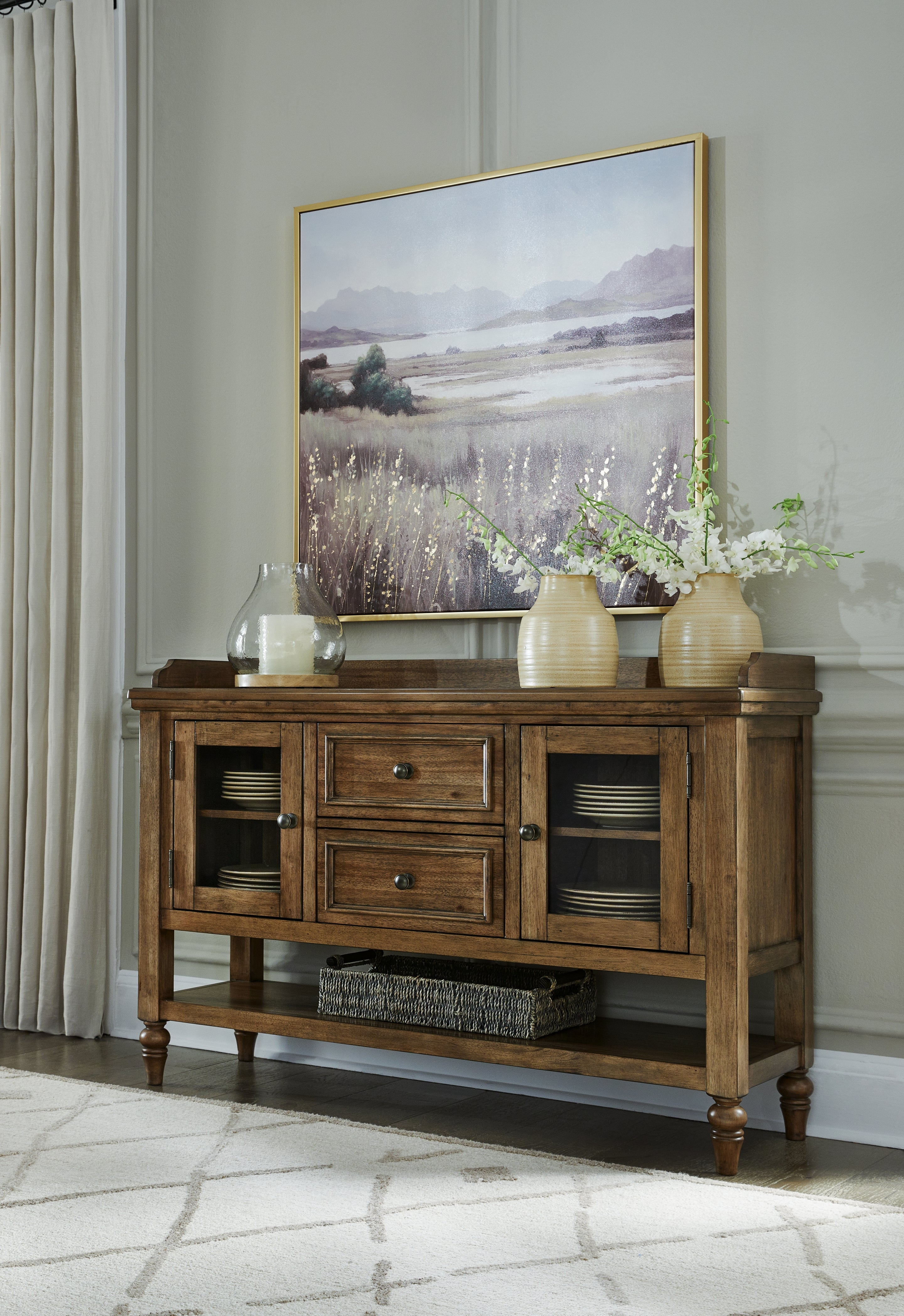 Best Furniture Outlet - Ashley Furniture - Sturlayne Dining Room - Dining Room Server / Brown - D787-60