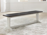 Best Furniture Outlet - Ashley Furniture - Darborn Dining Room - Dining Table / Gray/Brown / 40"W x 78"D x 30"H - D796D3