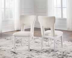 Best Furniture Outlet - Ashley Furniture - Chalanna Dining Room - Dining Chair (Set of 2) / White - D822-01X2