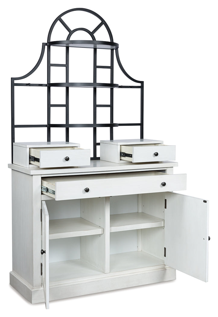 Best Furniture Outlet - Ashley Furniture - Greddinton Baker's Rack - Baker's Rack / White - PCD824D1