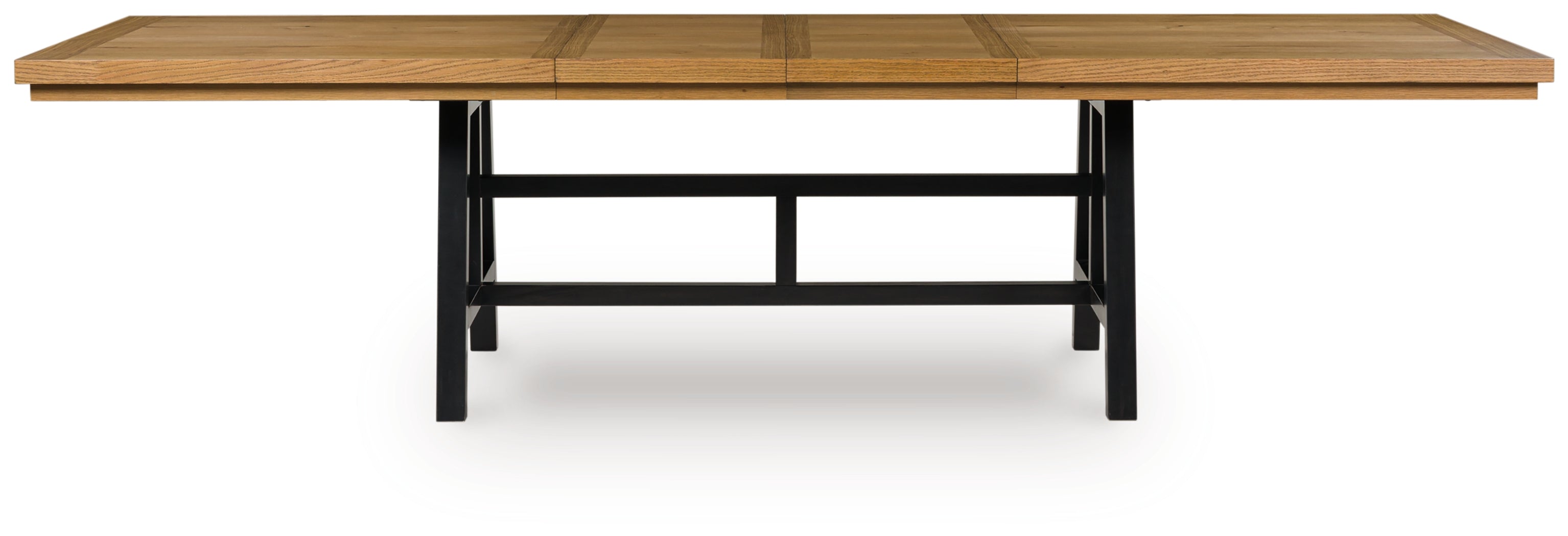 Best Furniture Outlet - Ashley Furniture - Galliden Dining Room - RECT Dining Room EXT Table / Black/Brown - D841-55