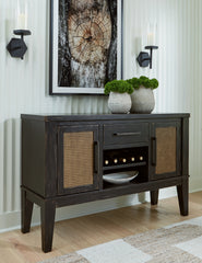 Best Furniture Outlet - Ashley Furniture - Galliden Dining Room - Dining Room Server / Black - D841-60