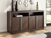 Best Furniture Outlet - Ashley Furniture - Dilenno Dining Server - Dining Room Server / Dark Brown - PCD857-60