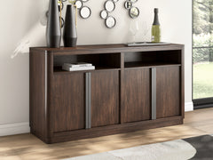 Best Furniture Outlet - Ashley Furniture - Dilenno Dining Server - Dining Room Server / Dark Brown - PCD857-60