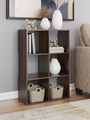 Best Furniture Outlet - Ashley Furniture - Glosmount Six Cube Organizer - Six Cube Organizer / Cherry/Light Brown - EA1055-3X2