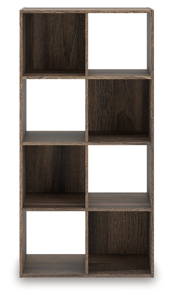 Best Furniture Outlet - Ashley Furniture - Shallifer Eight Cube Organizer - Eight Cube Organizer / Brown - EA1104-4X2