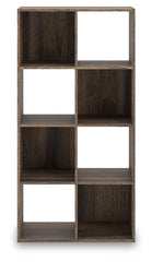 Best Furniture Outlet - Ashley Furniture - Shallifer Eight Cube Organizer - Eight Cube Organizer / Brown - EA1104-4X2