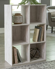 Best Furniture Outlet - Ashley Furniture - Paxberry Six Cube Organizer - Six Cube Organizer / Whitewash - EA1811-3X2