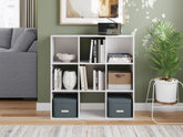 Best Furniture Outlet - Ashley Furniture - Onita Nine Cube Organizer - Nine Cube Organizer / White - EA9630-3X3
