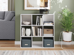 Best Furniture Outlet - Ashley Furniture - Onita Nine Cube Organizer - Nine Cube Organizer / White - EA9630-3X3