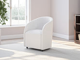 Best Furniture Outlet - Ashley Furniture - Korestone Desk Chair - Home Office Desk Chair (1/CN) / White - H687-01A