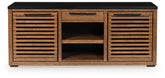 Best Furniture Outlet - Ashley Furniture - Kallari Bookcase - Credenza / Warm Brown/Black - H737-60