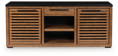 Best Furniture Outlet - Ashley Furniture - Kallari Bookcase - Credenza / Warm Brown/Black - H737-60