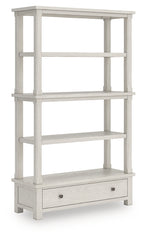 Best Furniture Outlet - Ashley Furniture - Robbinsdale Bookcase - Bookcase / Antique White - H742-70