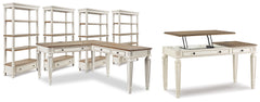 Best Furniture Outlet - Ashley Furniture - Realyn Lift-top Desk, L-shaped Desk and 4 Bookcases - Lift-top Desk, L-shaped Desk and 4 Bookcases - H743H4