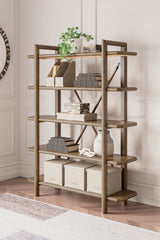 Best Furniture Outlet - Ashley Furniture - Roanhowe Bookcase - Bookcase / Brown - H769-70