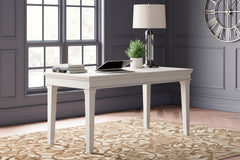 Best Furniture Outlet - Ashley Furniture - Kanwyn Office Desk - Home Office Desk / Whitewash - H777-44