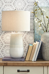 Best Furniture Outlet - Ashley Furniture - Shavon Lighting - Table Lamp (Set of 2) / Beige/White - L100724X2