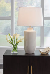 Best Furniture Outlet - Ashley Furniture - Cylener Lighting - Table Lamp (Set of 2) / Off White - L100794X2