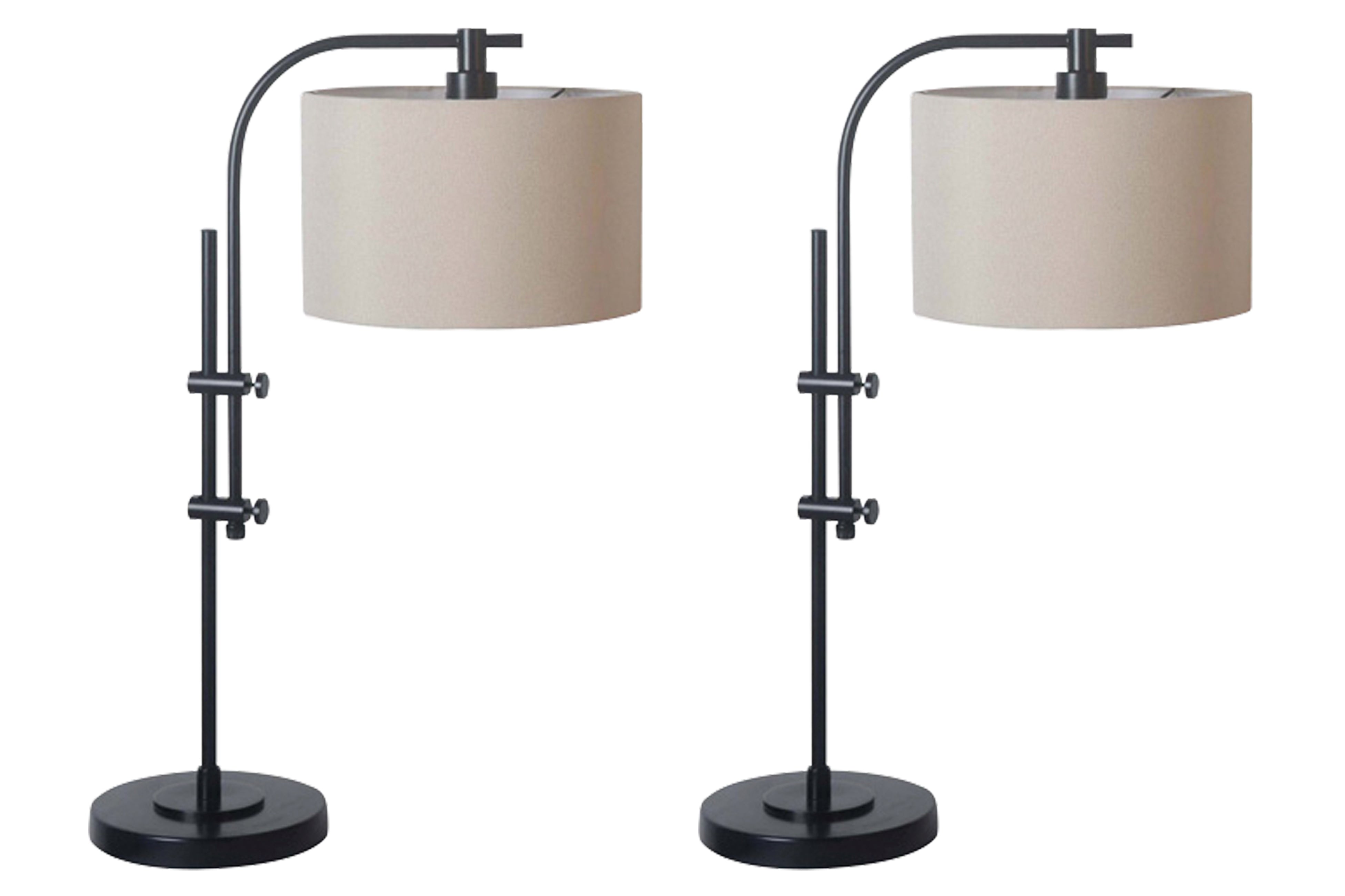 Best Furniture Outlet - Ashley Furniture - Baronvale Lighting - Accent Lamp (Set of 2) / Black - L206043X2